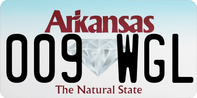 AR license plate 009WGL