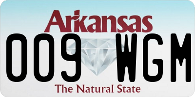 AR license plate 009WGM