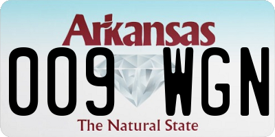 AR license plate 009WGN