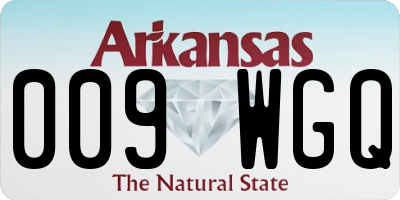 AR license plate 009WGQ