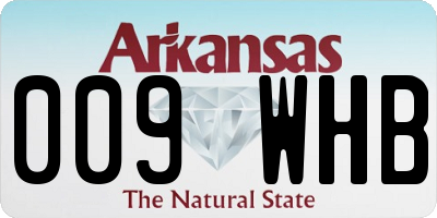 AR license plate 009WHB