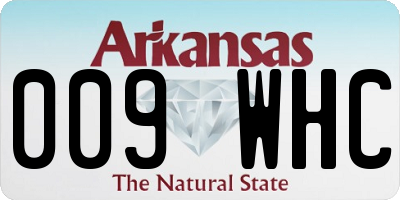 AR license plate 009WHC