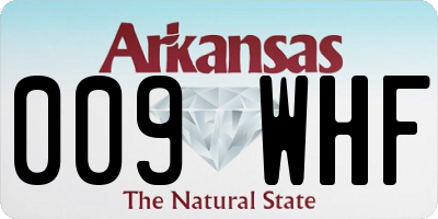 AR license plate 009WHF