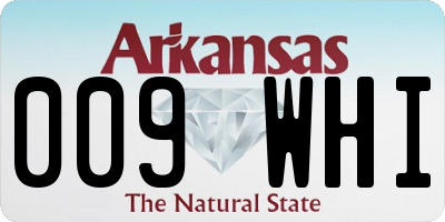 AR license plate 009WHI