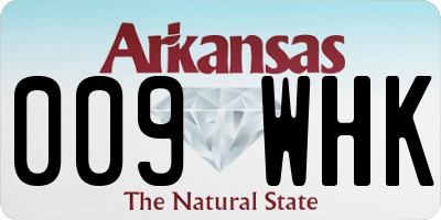 AR license plate 009WHK