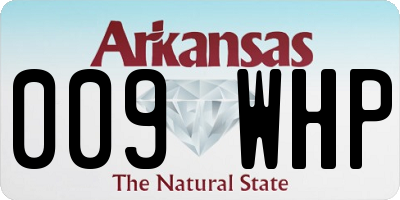 AR license plate 009WHP