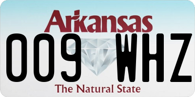 AR license plate 009WHZ