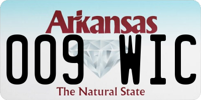 AR license plate 009WIC