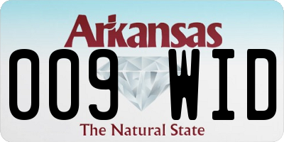 AR license plate 009WID