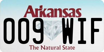 AR license plate 009WIF