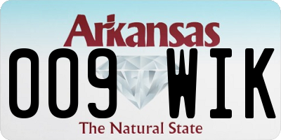 AR license plate 009WIK
