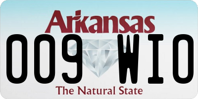 AR license plate 009WIO
