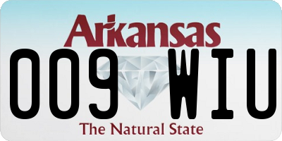 AR license plate 009WIU