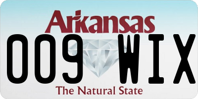 AR license plate 009WIX