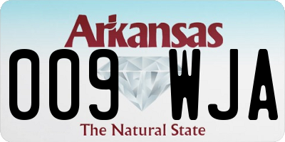 AR license plate 009WJA