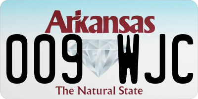 AR license plate 009WJC