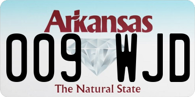 AR license plate 009WJD