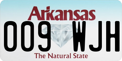 AR license plate 009WJH