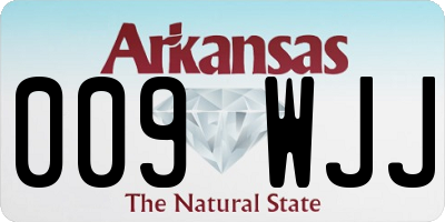 AR license plate 009WJJ