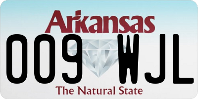 AR license plate 009WJL