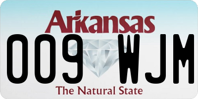 AR license plate 009WJM