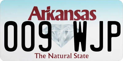 AR license plate 009WJP