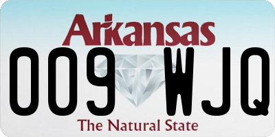 AR license plate 009WJQ