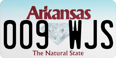 AR license plate 009WJS