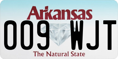 AR license plate 009WJT