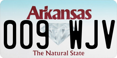 AR license plate 009WJV