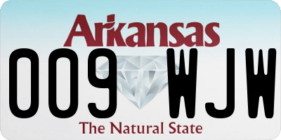 AR license plate 009WJW