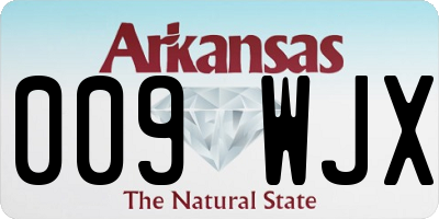 AR license plate 009WJX