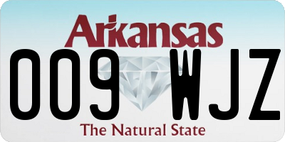 AR license plate 009WJZ