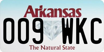 AR license plate 009WKC