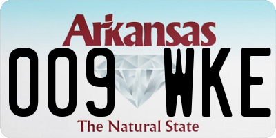 AR license plate 009WKE