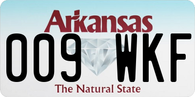 AR license plate 009WKF