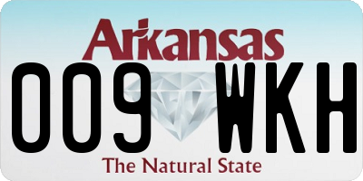 AR license plate 009WKH