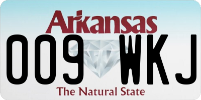 AR license plate 009WKJ