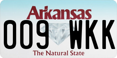 AR license plate 009WKK