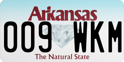 AR license plate 009WKM