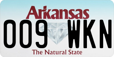 AR license plate 009WKN
