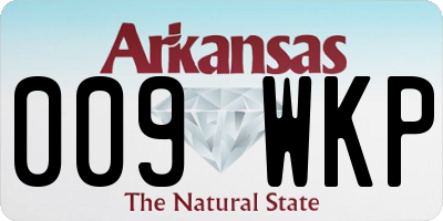 AR license plate 009WKP