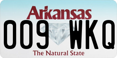 AR license plate 009WKQ