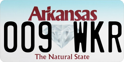 AR license plate 009WKR