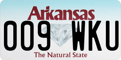 AR license plate 009WKU