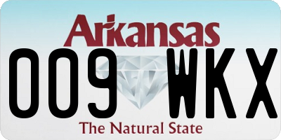 AR license plate 009WKX