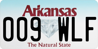 AR license plate 009WLF