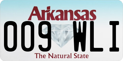 AR license plate 009WLI