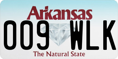 AR license plate 009WLK