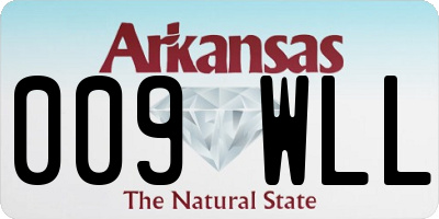 AR license plate 009WLL